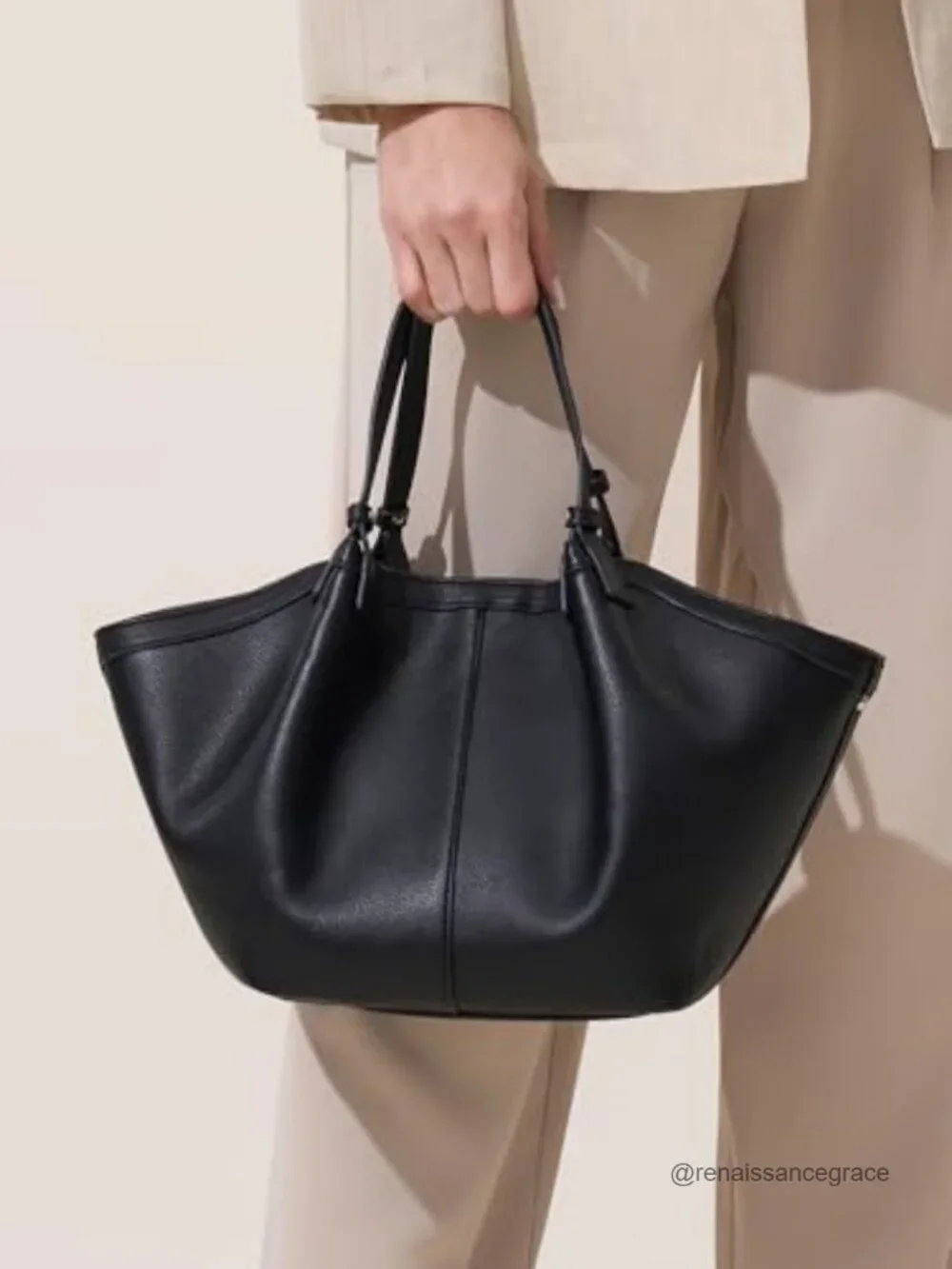 Faux Leather Top Handle Tote Bag with Adjustable Straps, Satchel for Work